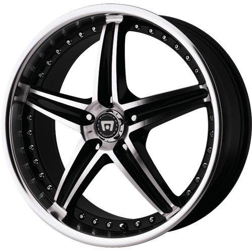 Mr10767012345 16x7 5x4.5 (5x114.3) wheels rims black +45 offset alloy 5 spoke