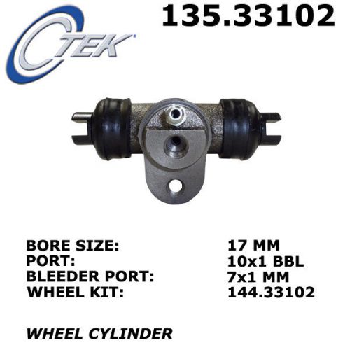 Drum brake wheel cylinder-c-tek standard wheel cylinder rear fits 67-77 beetle