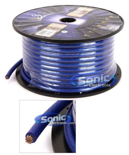 Stinger shw14b (shw-14b) 100 ft. of hpm 4 gauge blue hyper-flex power wire