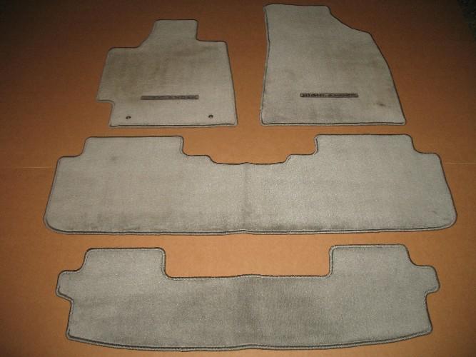 2008 2009 2010 2012 10 11 12 13 toyota highlander gray carpet floor mats oem set