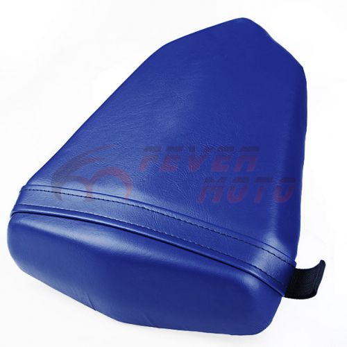 Motor blue rear pillion leather passenger seat cover fit 06-07 yamaha yzf r6 fm