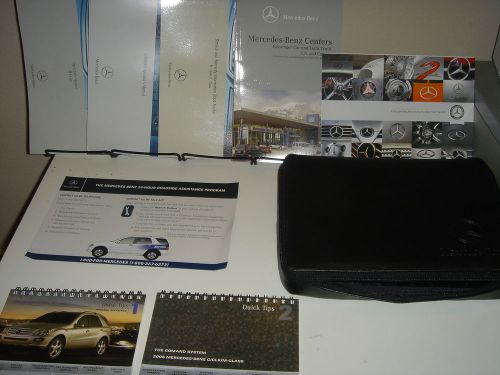 2006 mercedes-benz m-class ml350 ml500 owner&#039;s manual oem leather case
