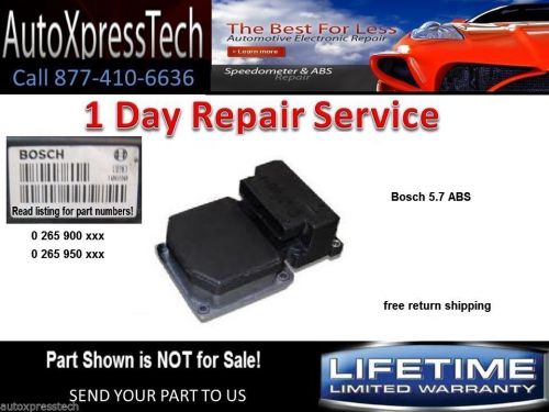 Bosch abs 5.7 repair antilock brake module repair service rebuild  0 265 950 xxx