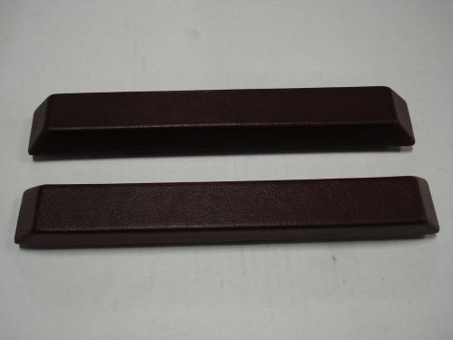 1964.5-66 ford mustang door arm rests dark red pair. lh rh new