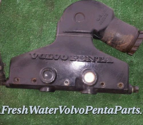 Volvo penta v6 exhaust riser &amp; manifold 4.3l 262 , p/n 855379 841264 1991