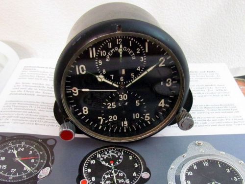 Achs-1m chronograph vintage russian air force mig helicopter cockpit panel clock