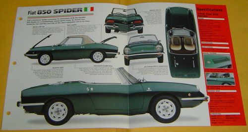 1969 fiat 850 spider convertible 817cc 4 cylinder imp info/specs/photo 15x9