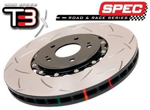 Dba (52992blks) 5000 series 2-piece slotted disc brake rotor with black hat, fro