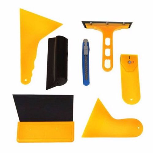 Car vehicle window wrap film application installation tools kit deluxe auto foil