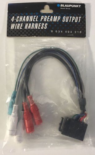 Blaupunkt 4-channel preamp output wire harness 3 and 5 series radios 8634494218