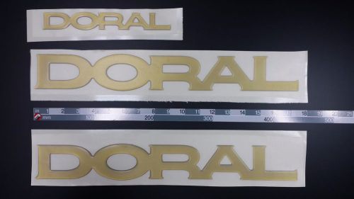 Doral boat emblem 17.3&#034; stickers set gold - adesivi barca - pegatinas barcos