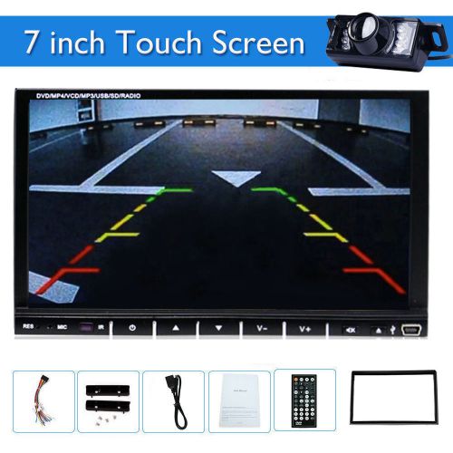 7&#039;&#039;double 2din touch screen car stereo in-dash dvd player radio bluetooth+camera