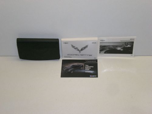 2014 chevy chevrolet corvette owners manual with case