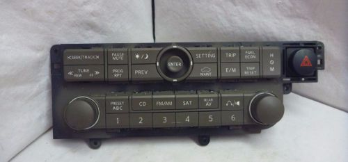 04 05 06 07 08 nissan quest radio  control panel 28098-5z001 rz001