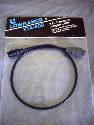 Depth finder 2 ft transducer adapter cable lowrance xta-400