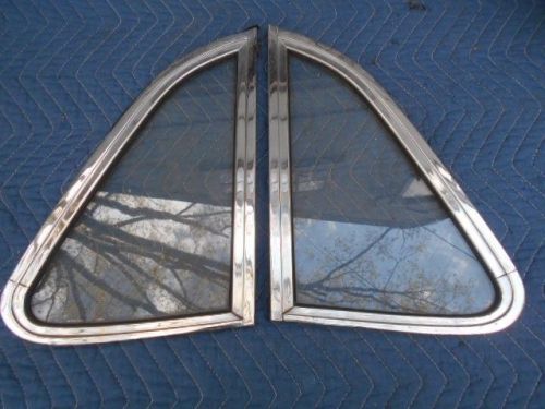 Lancia flaminia coupe used original pair of rear vent glass windows with frame