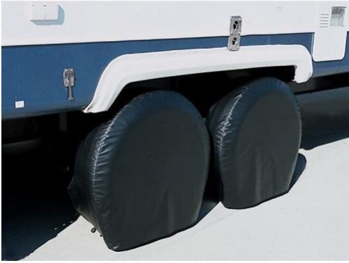 Adco black ultra tyre gards for rv / camper / trailer / 5th wheel (27&#034;-29&#034;)