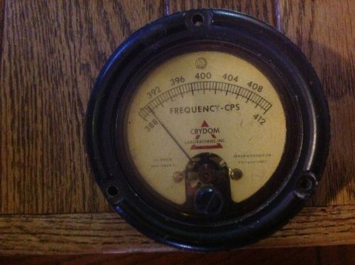Gauge  vintage fequency -cps-388-412, made by crydom,