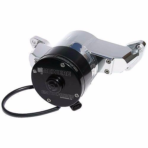 Meziere 42gpm electric water pump hd motor post 94 sb ford wp173uhd polished