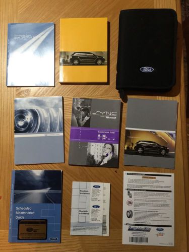 2010 ford  edge factory owner&#039;s manual set &amp; case