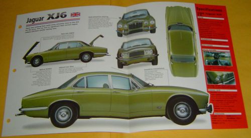 69 70 1968 jaguar xj6 2.8 6 cylinder 2971cc 2 su carbs imp info/specs/photo 15x9