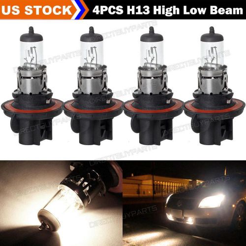 2pairs 9008 h13 headlight dual beam high/low in one bulb 65/55w for ford