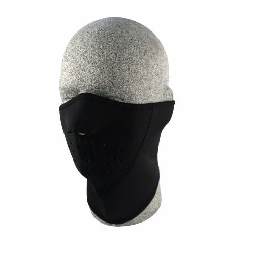 Zan headgear men&#039;s 3-panel neoprene half face mask, black, one size