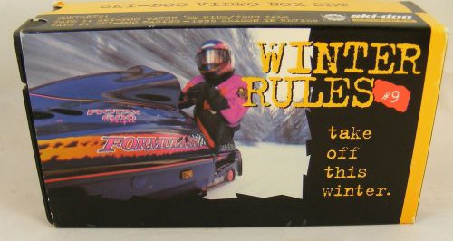 Vintage ski-doo snowmobile 1997 winter rules #9 and #19 vhs tape