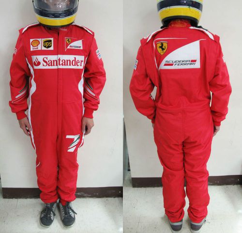Sale replica 2014 f1 kimi r #7 f alonso 14 karting kart race suit level 2