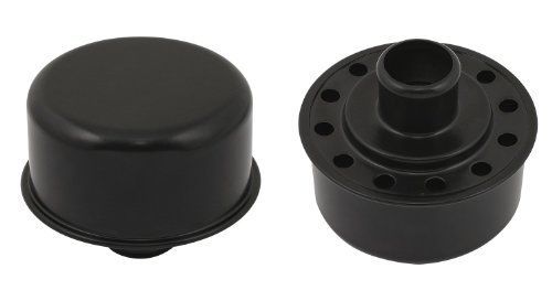 Mr. gasket 9810bp flat black push-on style breather cover