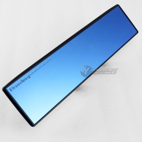 New universal 300mm flat blue tinted interior clip on rear view mirror broadway
