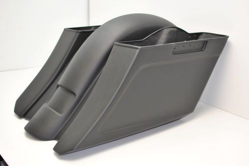6” harley davidson angle cut stretched saddlebags and fender