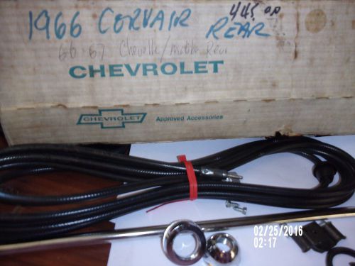 1965-66,chevrolet corvair radio antenna kit  rear  also 66-67 chevelle  nos