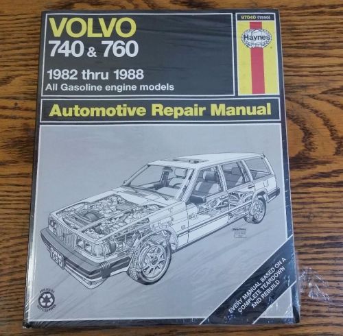 New haynes repair manual 97040(1550) for volvo 740 &amp; 760 1982 thru 1988