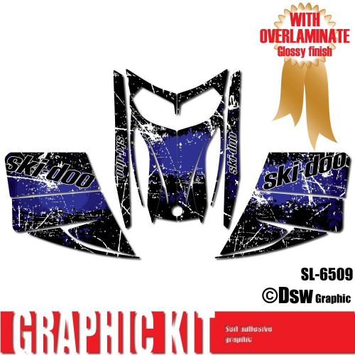 Sled wrap decal sticker graphics kit for ski-doo rev mxz snowmobile 03-07 sl6509
