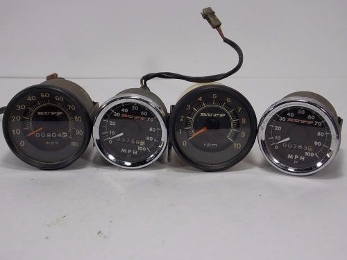Lot of 4 vintage rupp snowmobile speedometers and tachometer