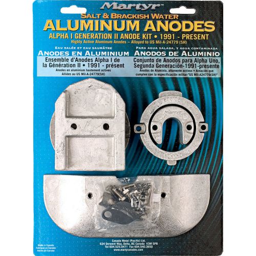 Canada metal martyr aluminum anode kit mercruiser alpha 1 gen 2 i/o cmalphakita