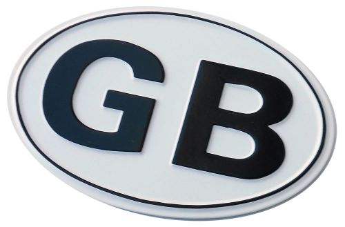 Gb (great britain) - car logo in embossed aliminum