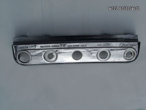 Vintage dash instrument switch panel rat rod hot electrical chrome lowrider nos