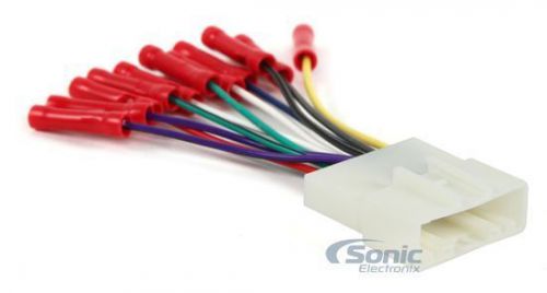 Scosche nn04bcb power wiring harness w/ connectors for 2007 nissan maxima/versa