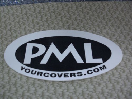 Racing car sticker, pml your covers, 6&#034; x 3&#034; oval