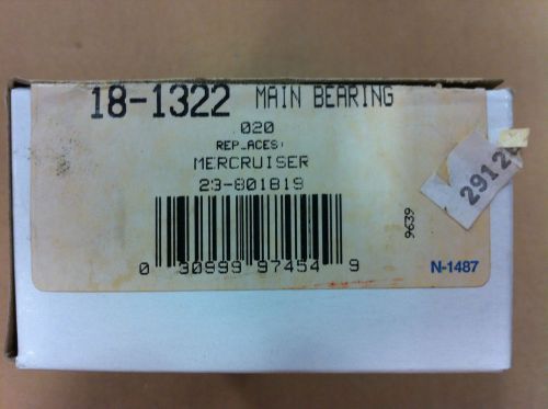 Sierra 18-1322 main bearing kit mercruiser .020 #23-801819 ford
