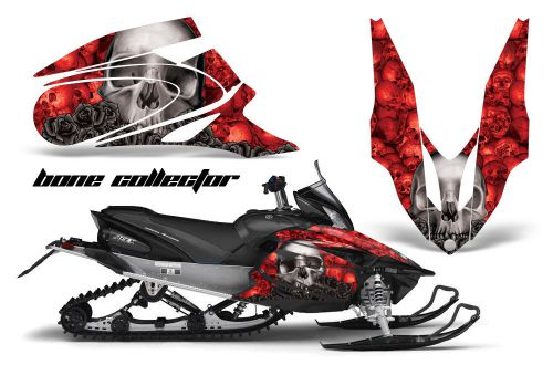 Amr racing sled wrap yamaha apex snowmobile graphics kit 06-10 bone collector rd