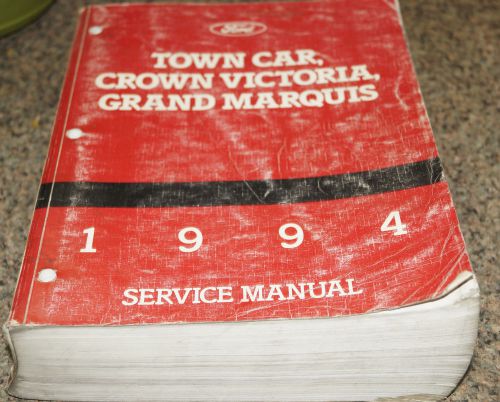 Purchase AUTHENTIC 1994 Lincoln Town Car Factory Service Shop Manual