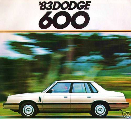 1983 dodge 600 factory brochure -dodge 600 es sedan