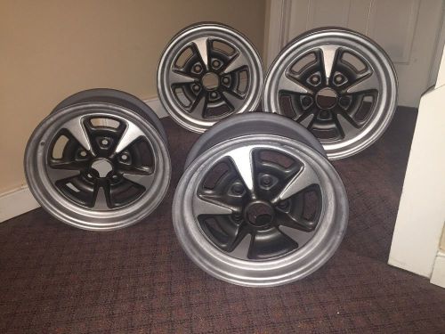 Pontiac rally 2 wheels,14x6, set of 4 plus spare, completely refinished, code jk