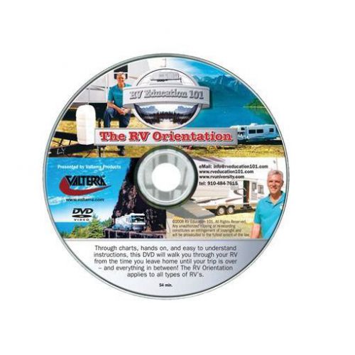 Valterra rv orientation dvd for camper / trailer / motorhome / 5th wheel