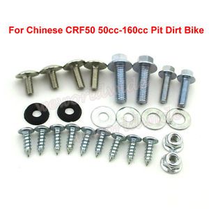 Pit dirt bike plastic body fairing tank screw panel bolt for chinese honda crf50