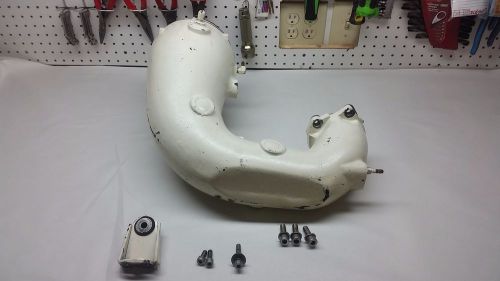 Sea doo 1997.5 gsx limited exhaust pipe stinger lower muffler chamber 951 white