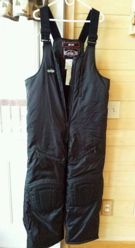 Choko men&#039;s deluxe bibs riding pants  black snowmobile winter outdoor apparel l